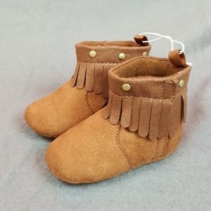 Koala Baby Moccasin Boots Brown/Gold